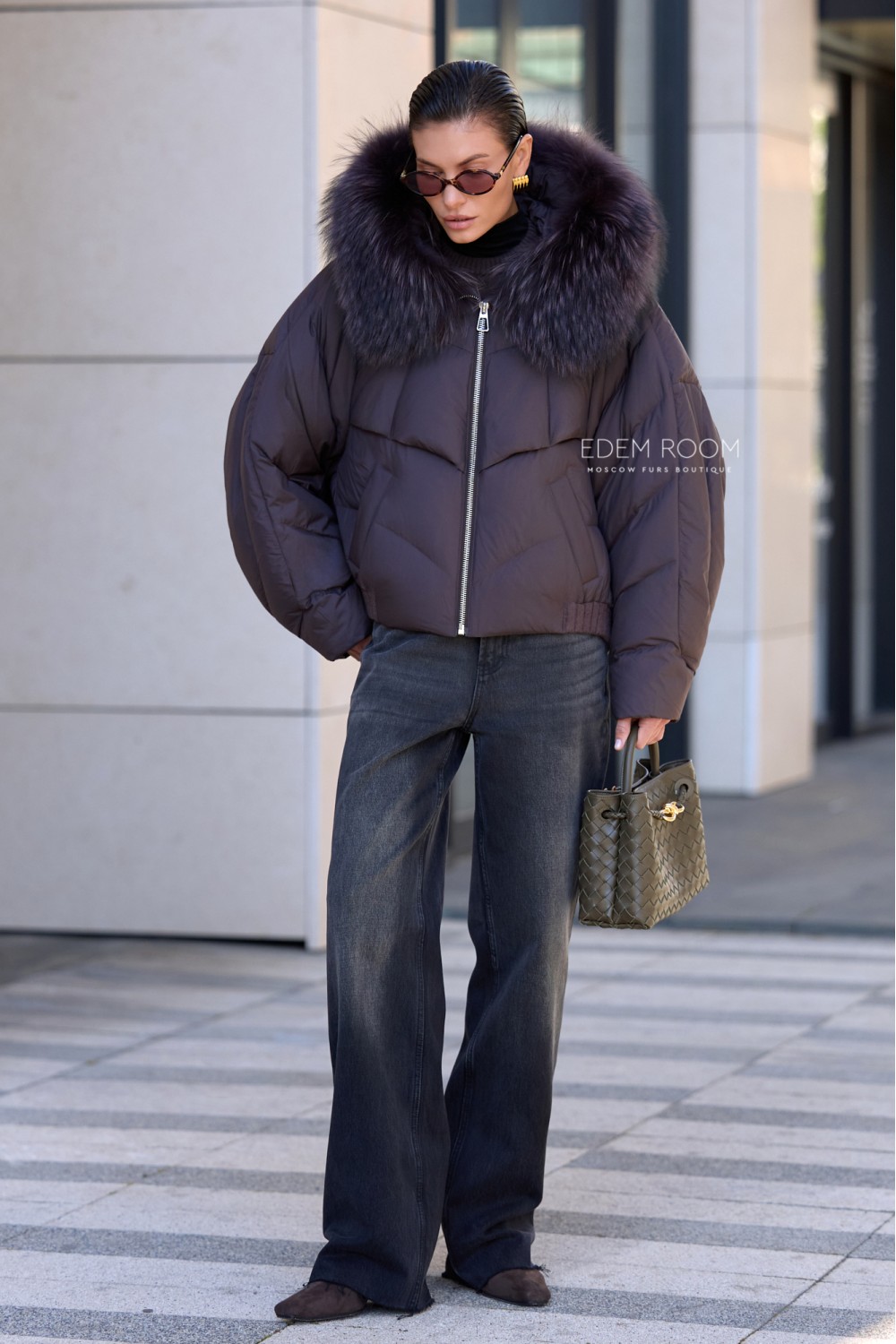 куртка - пуховик с капюшоном