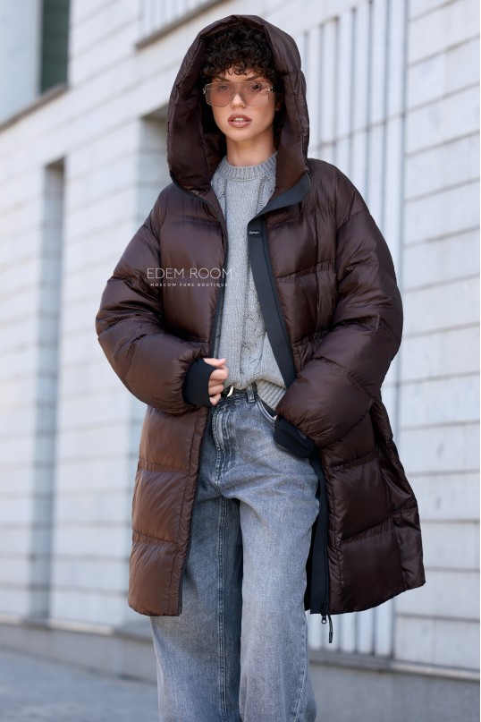 лёгкий пуховик без меха