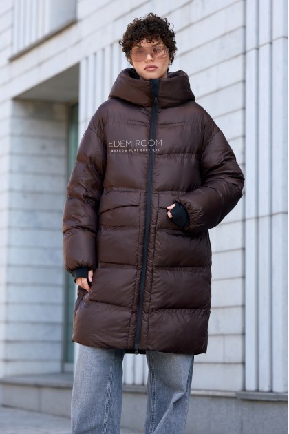 лёгкий пуховик без меха