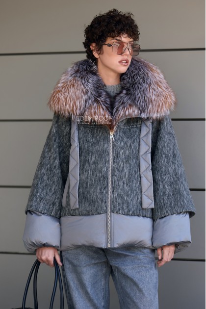женская куртка - пуховик с мехом женская куртка - пуховик с мехом