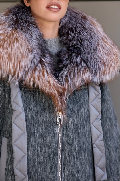 женская куртка - пуховик с мехом женская куртка - пуховик с мехом