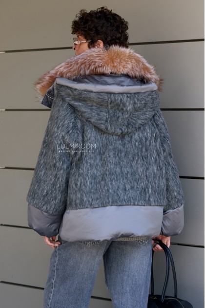 женская куртка - пуховик с мехом женская куртка - пуховик с мехом