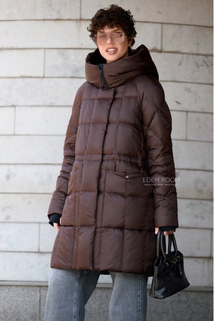 дутый пуховик без меха