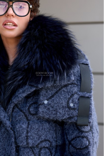 укороченный пуховик с мехом укороченный пуховик с мехом