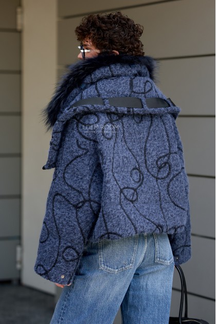 укороченный пуховик с мехом укороченный пуховик с мехом