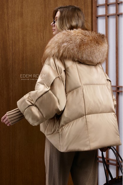 куртка - пуховик с капюшоном