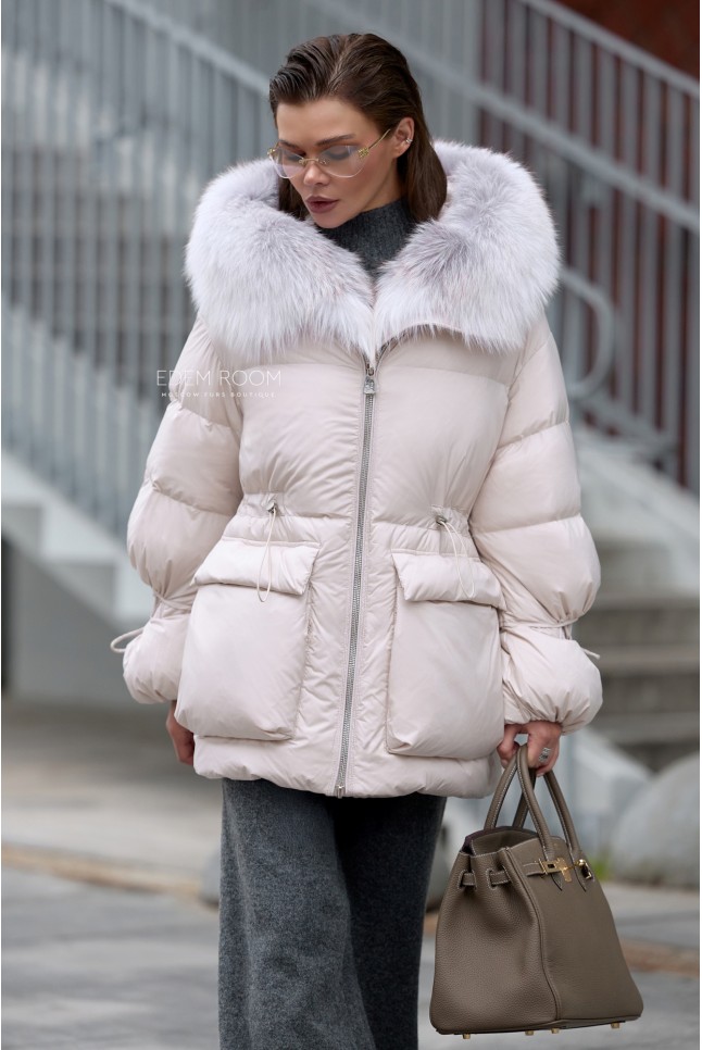 пуховик с мехом