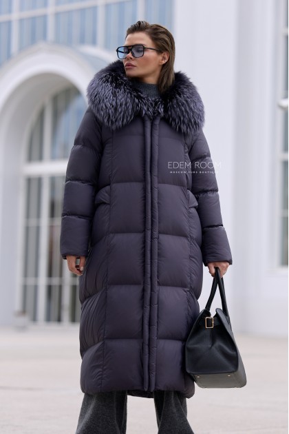 лёгкий пуховик с съёмным мехом лёгкий пуховик с съёмным мехом