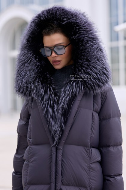 лёгкий пуховик с съёмным мехом лёгкий пуховик с съёмным мехом