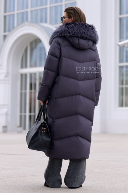 лёгкий пуховик с съёмным мехом лёгкий пуховик с съёмным мехом