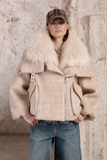 пуховая куртка  с мехом