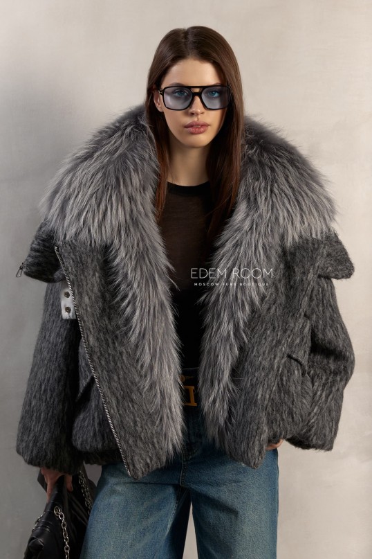 куртка - пуховик с мехом куртка - пуховик с мехом