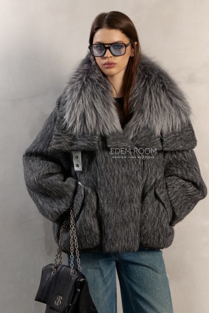 куртка - пуховик с мехом куртка - пуховик с мехом