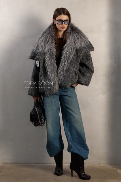 куртка - пуховик с мехом куртка - пуховик с мехом