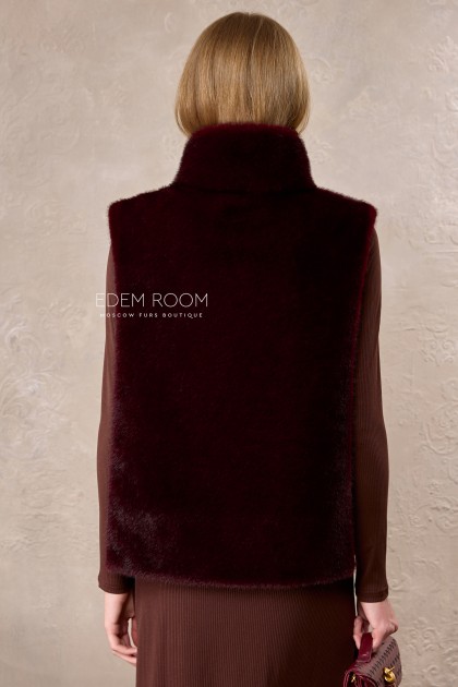 манишка из экомеха под норку