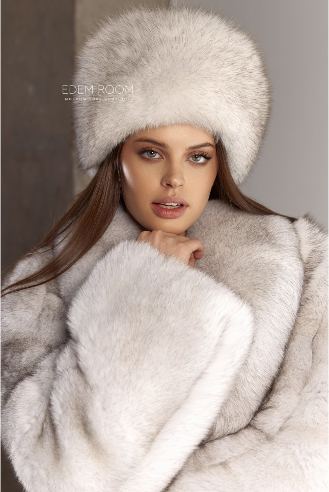 шапка из меха песца