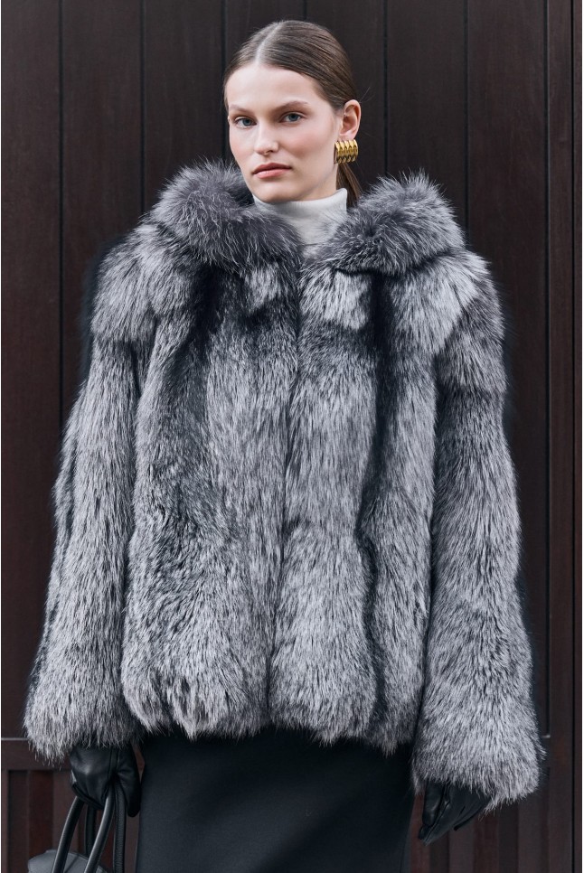шуба из лисы