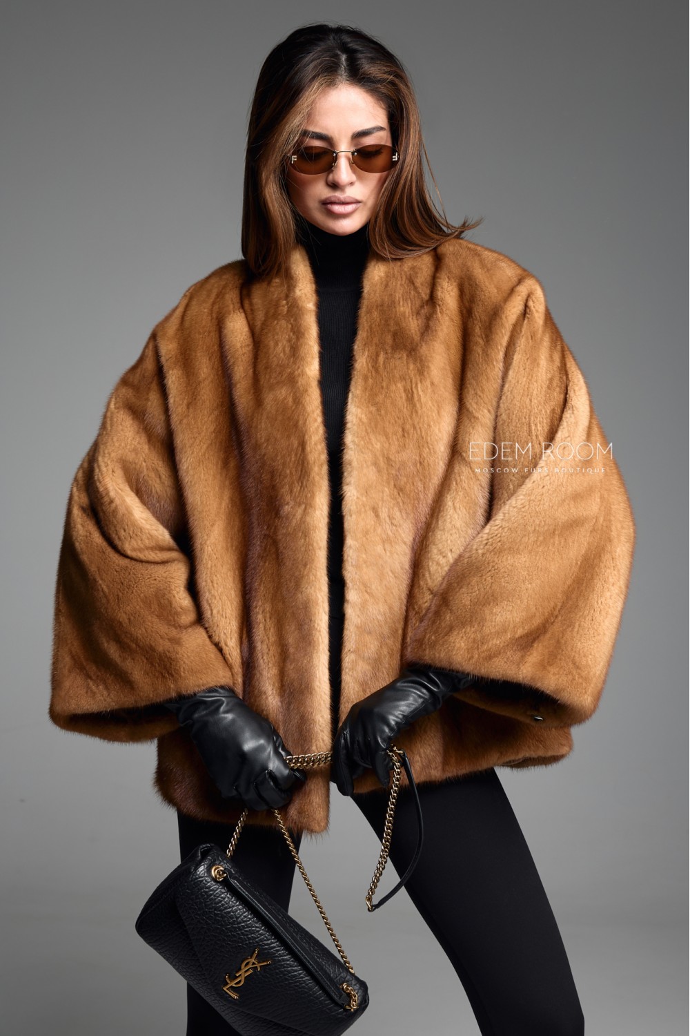 короткая шуб из норки без воротника