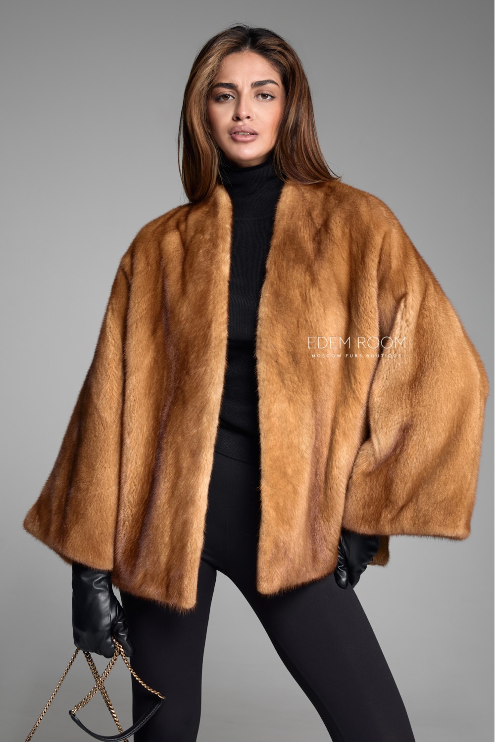 короткая шуб из норки без воротника