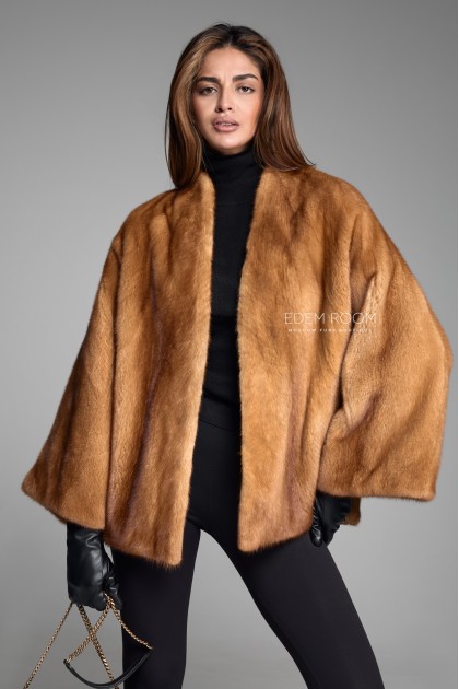 короткая шуб из норки без воротника