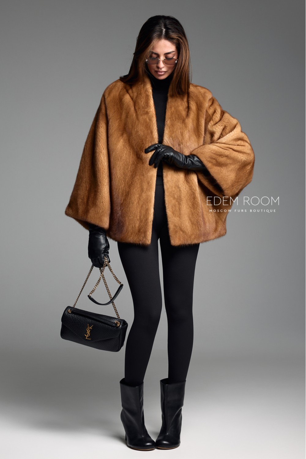 короткая шуб из норки без воротника