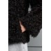 короткая шубка - дублёнка из тиградо