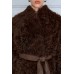 короткая меховая дублёнка из тиградо 