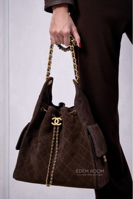 замшевая сумка Chanel
