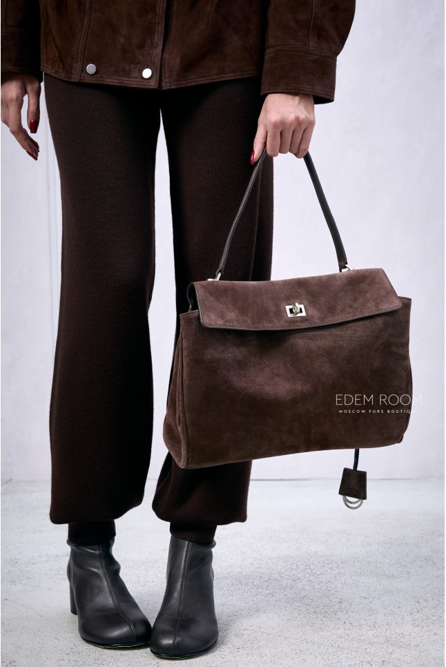 сумка из замши BALENCIAGA