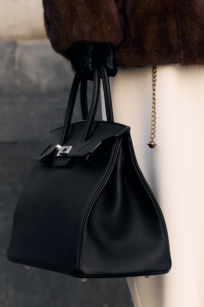 чёрная сумка Hermes Birkin 35