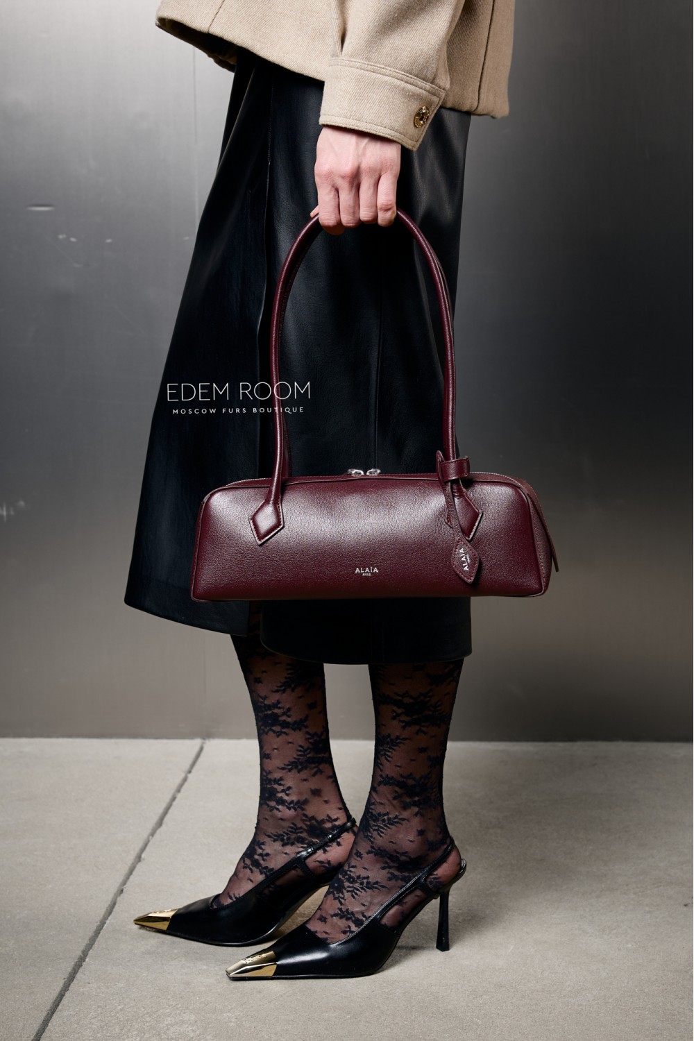 сумка из натуральной кожи - alaia