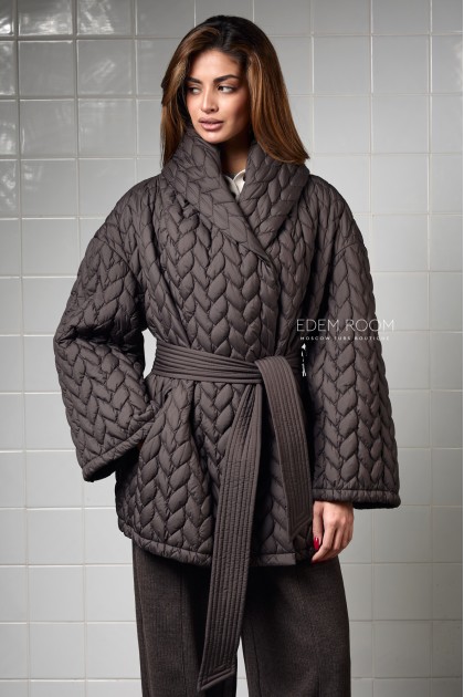 Демисезонная куртка под пояс