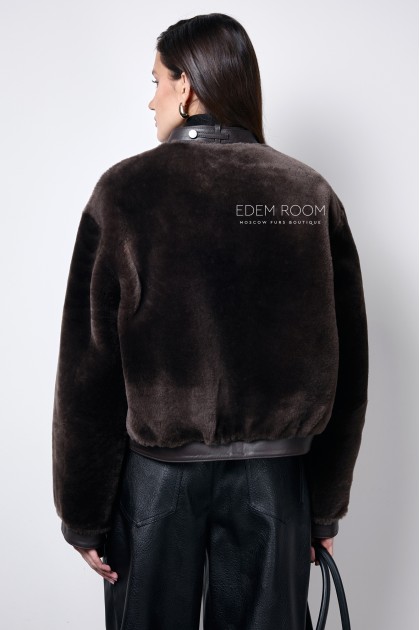 куртка - дублёнка из норки и мериноса