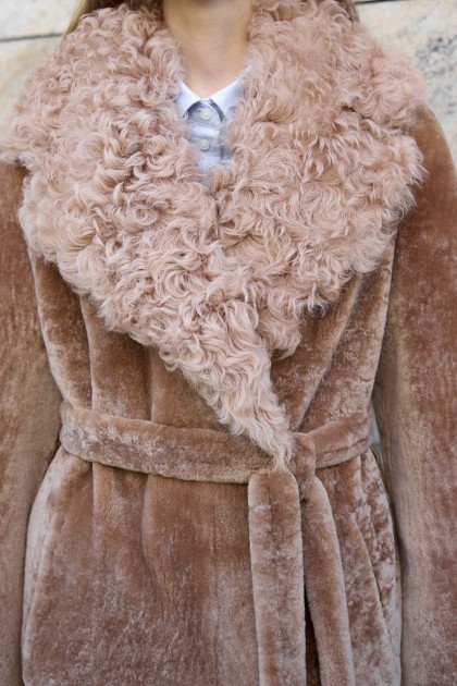 женская дублёнка из merino 