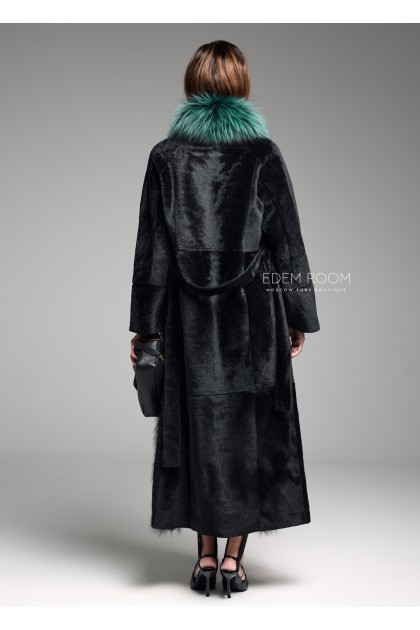 пальто - дублёнка из меха cortos