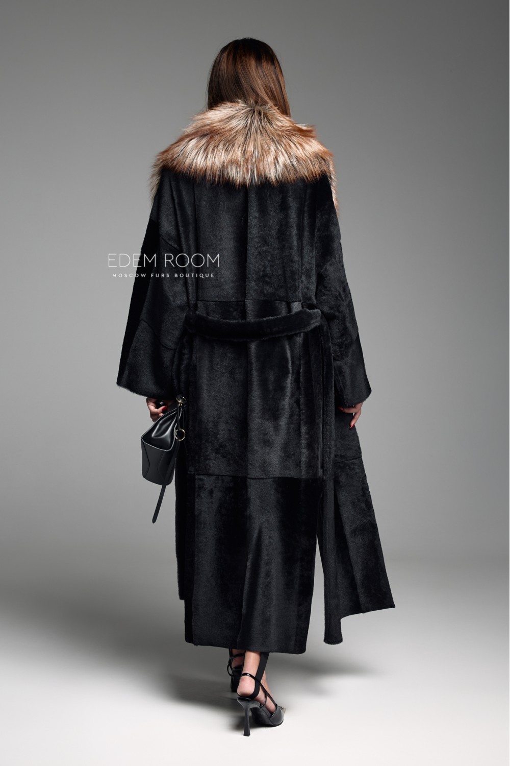 Итальянское пальто - дублёнка из меха - cortos