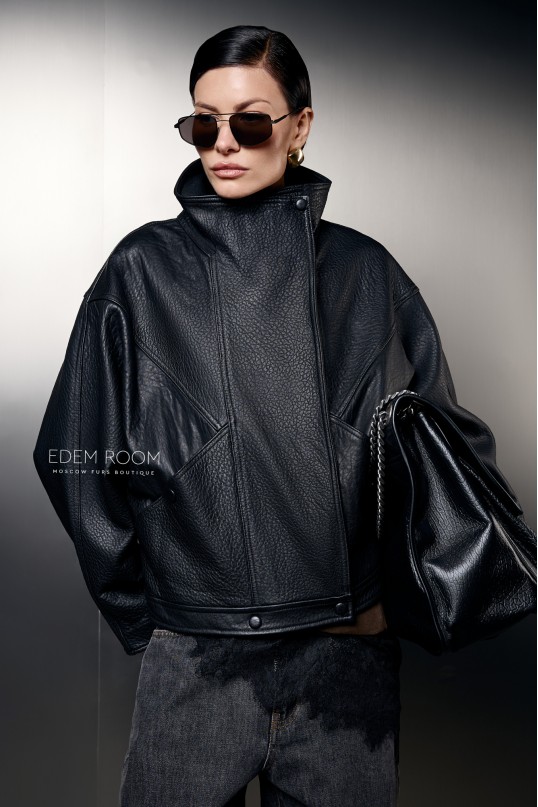 кожаная куртка - женская