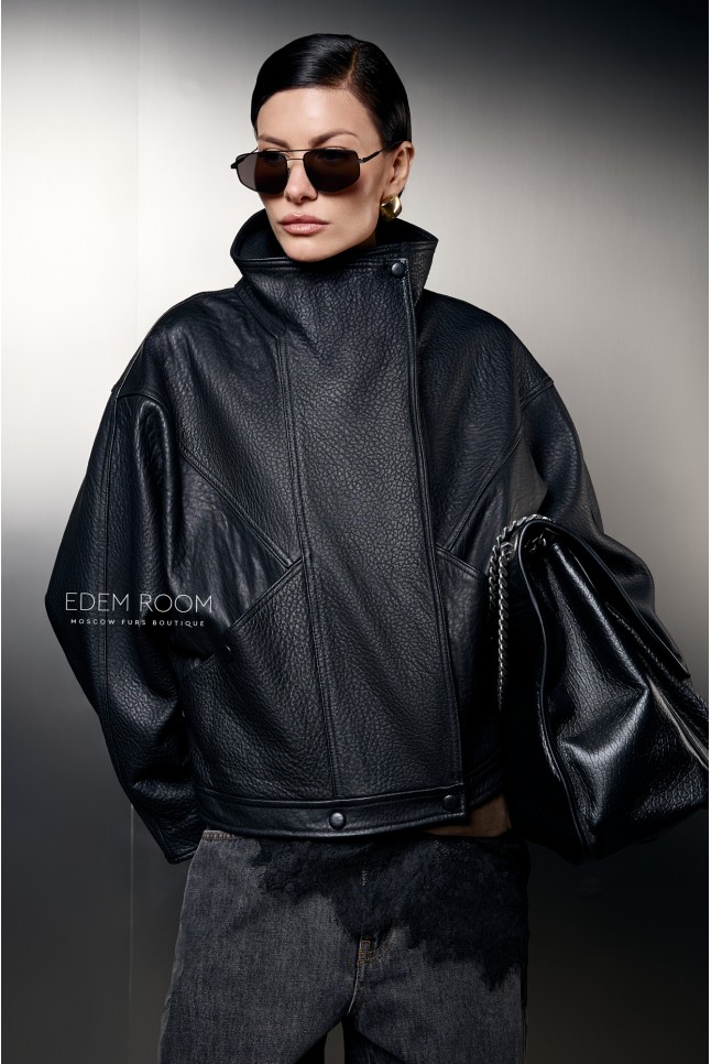 кожаная куртка - женская