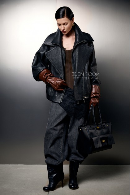 модная кожаная куртка