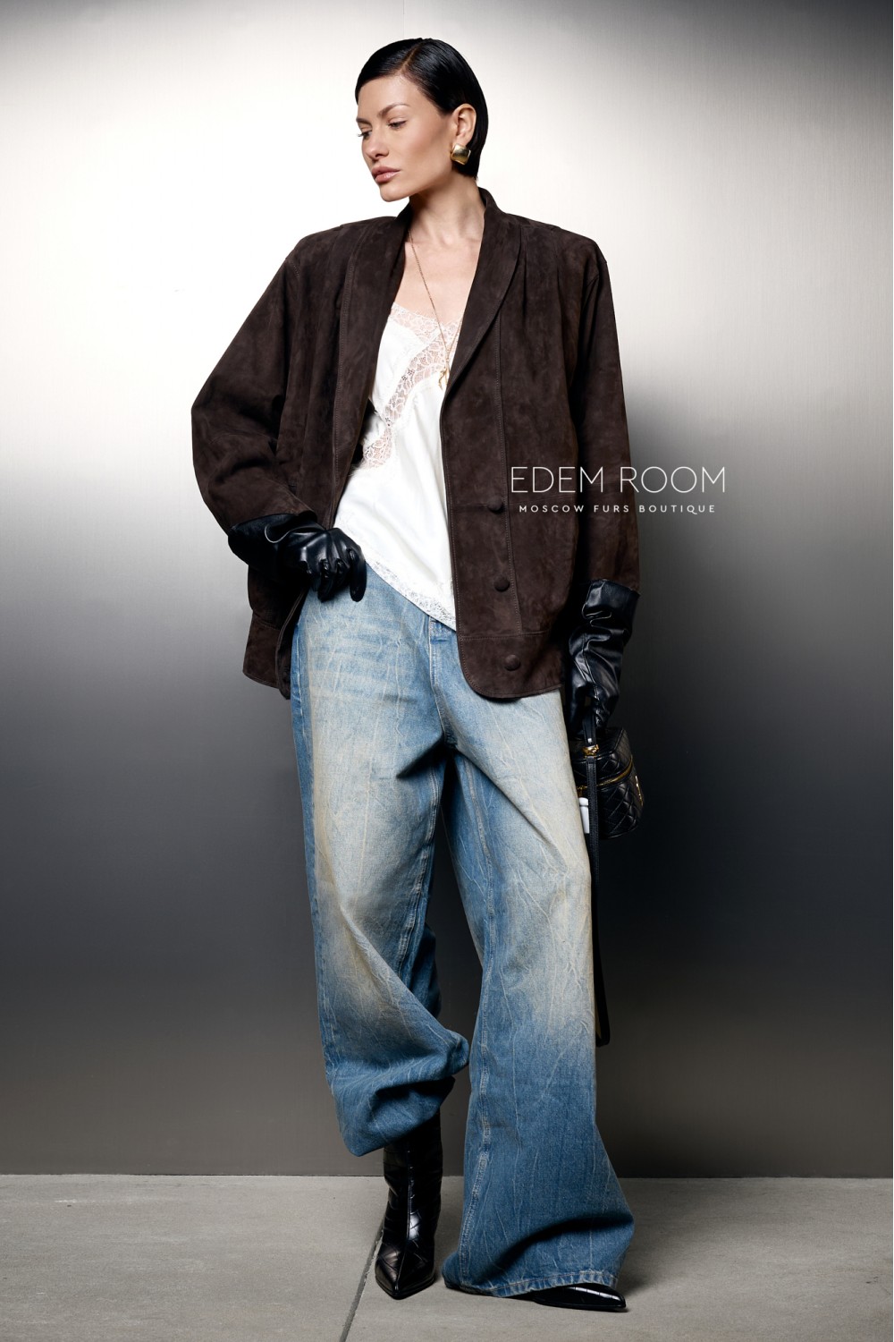 пиджак из испанкой замшевой кожи