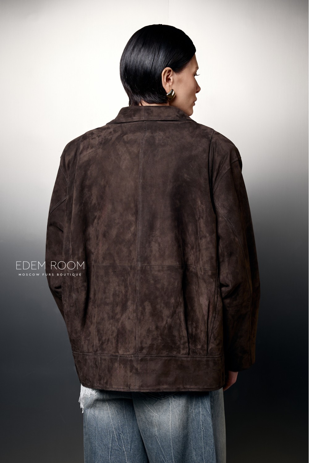 пиджак из испанкой замшевой кожи