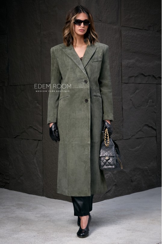 кожаный плащ