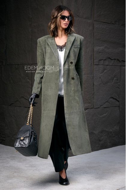 кожаный плащ