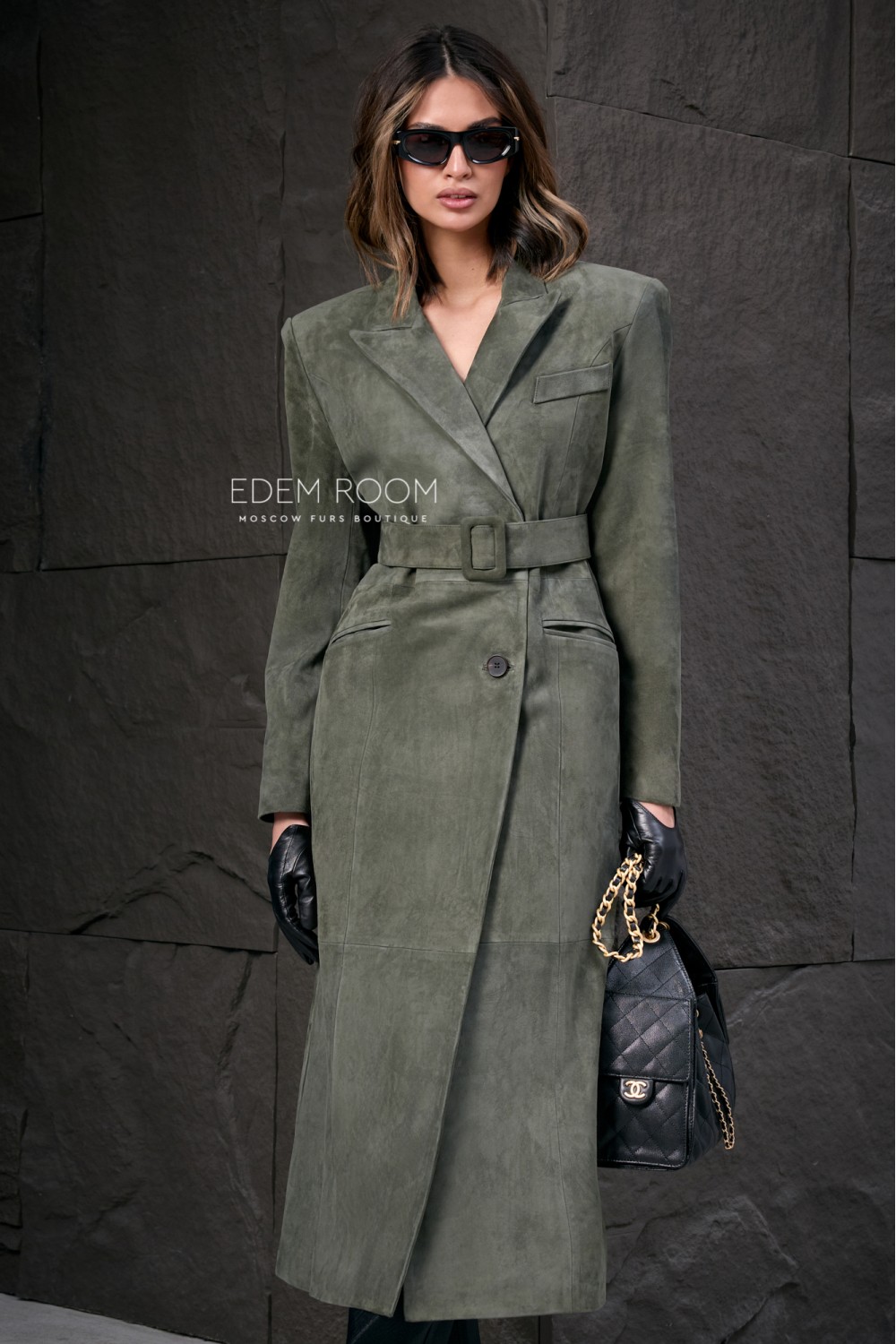 кожаный плащ