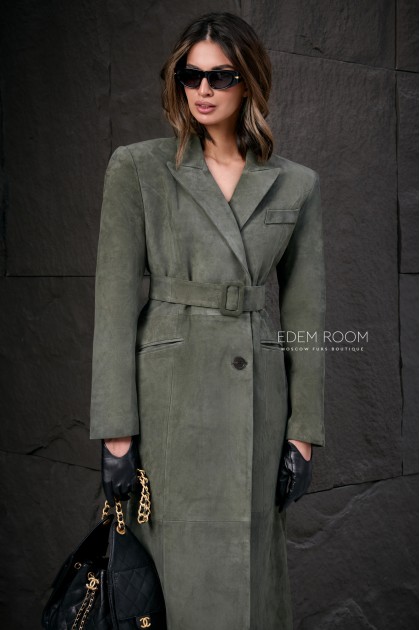 кожаный плащ