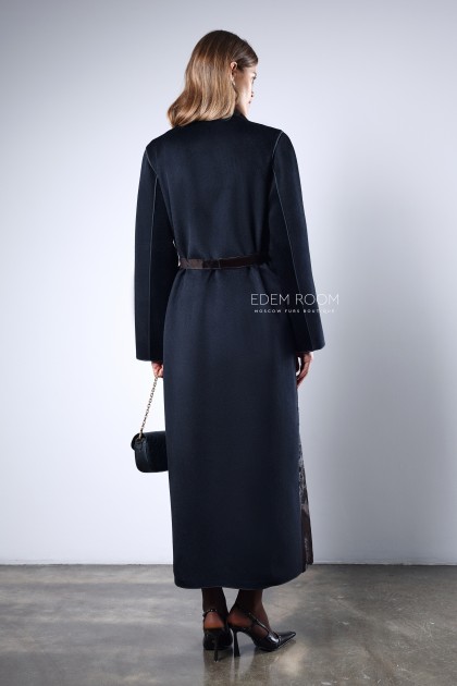 Итальянское пальто из меха - cavalino