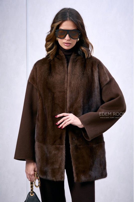 пальто с мехом