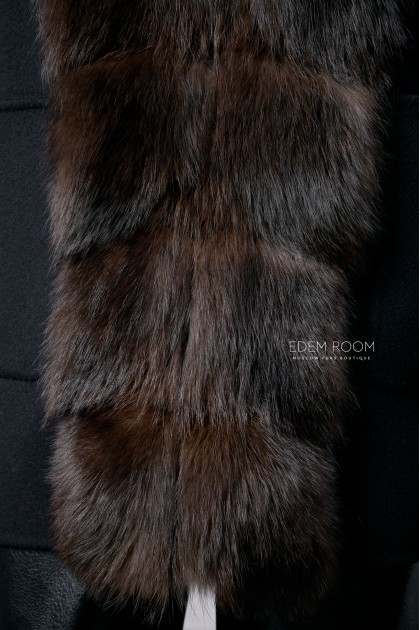 полупальто с мехом лисы