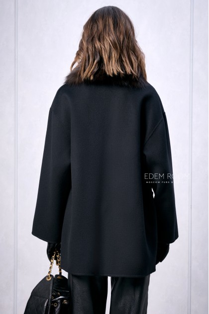 полупальто с мехом лисы