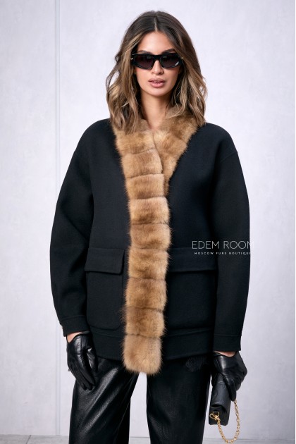 пальто с мехом